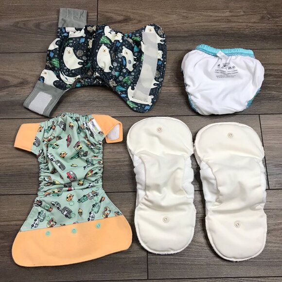 GroVia & EcoAble Cloth Diaper Lot One Size Swimways 24M Swim Diaper Unisex Baby‎ - Picture 6 of 9